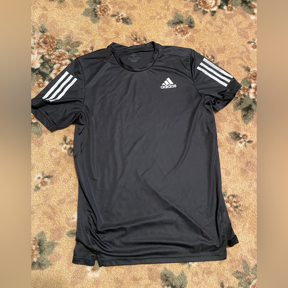 Adidas Men's Black Short Sleeve AEROREADY Running Shirt Small